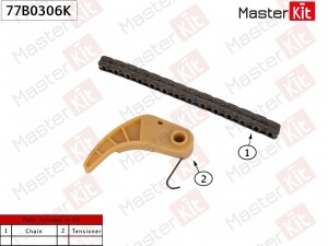 Комплект цепи масляного насоса HYUNDAI/KIA G6DJ Masterkit 77B0306K MASTER KIT