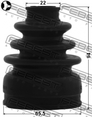 Пыльник ШРУСа внутренний TOYOTA IQ KGJ10/NGJ10 2008- 0115-NGJ10T 0115-NGJ10T FEBEST