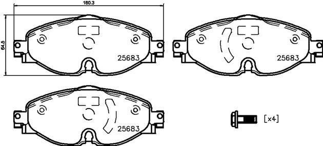 Колодки тормозные P85147 P85147 BREMBO