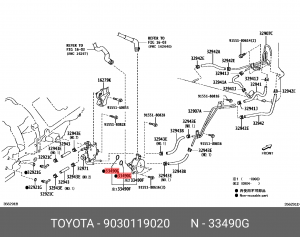 Кольцо уплотнительное 90301-19020 90301-19020 TOYOTA