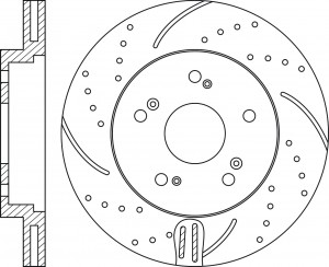 Диск тормозной HONDA CR-V (02-),Civic (01-) передний (1шт.) NIBK RN1218DSET NIBK