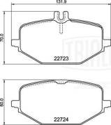 Колодки торм. Mercedes GLE (V167/C167) (18-) диск. зад. (AMG/Sport) (PF 2253) PF2253 TRIALLI