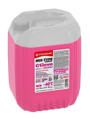 Антифриз TOTACHI MIX-TYPE COOLANT Pink -40C G12evo 10кг 46810 46810 TOTACHI