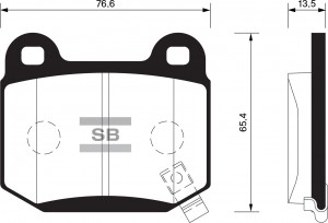 Колодки задние SUBARU FORESTER 13- SP1495 SP1495 SANGSIN