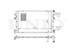 Радиатор охлаждения двигателя RAD-10126 UNIO