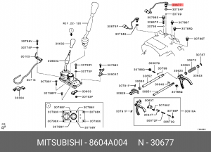 ДАТЧИК ЛАМПЫ ПОНИЖ.-ПОВЫШ.ПЕРЕДАЧИ РАЗД. 8604A004 8604A004 MITSUBISHI