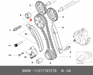 ЗВЁЗДОЧКА РАСПРЕДЕЛИТЕЛЬНОГО ВАЛА BMW 11 31 7 787 278 BMW