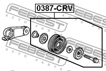 Ролик натяжной 0387-CRV 0387-CRV FEBEST