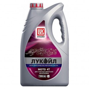 Масло моторное полусинтетическое LUKOIL Мото-4Т 10W-40, 4Л. 1595328 1595328 LUKOIL