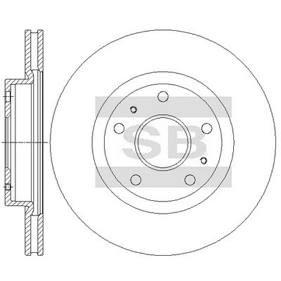 Диск тормозной SD4815 SD4815 SANGSIN