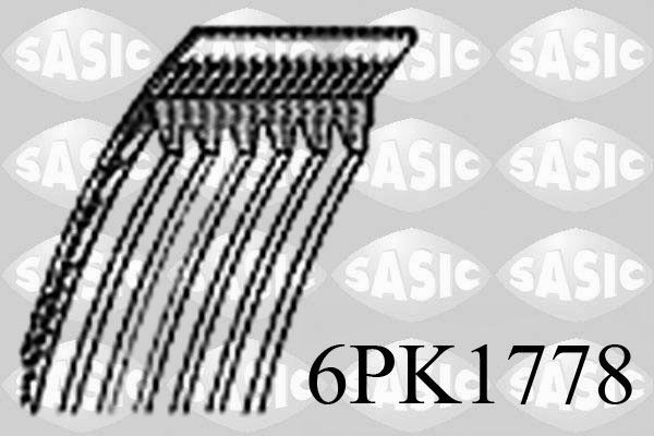 Ремень ручейковый 6PK1778 6PK1778 SASIC