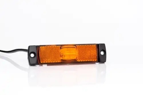 фонарь габаритный! жёлтого цвета, LED, с проводом 0.5м\ FT017ZLED FRISTOM