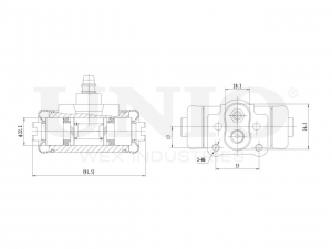 Цилиндр тормозной колесный правый BRC-20518 UNIO
