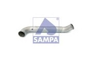 Труба промежуточная глушителя SCANIA с гофрой SAMPA 041.376 SAMPA