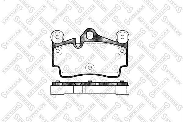 Колодки тормозные дисковые передние 1007-000-SX STELLOX