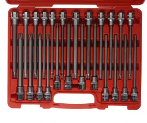 Набор головок с насадкой в кейсе (24 предмета) JTC JTC-7024 JTC TOOLS