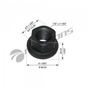 SCANIA 2/3/4/5/6 SERIE/AD90/AD100 7/8X27,7X11BSF / Topcover по ключ 32 100.084 MANSONS