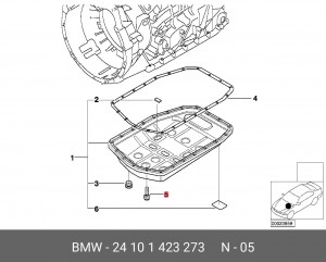 Болт BMW OE 24 10 1 423 273 BMW