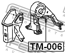 подушка ДВС задняя! МКПП\ Toyota Carina 1.6/1.8 4AFE/7AFE <96 TM-006 FEBEST