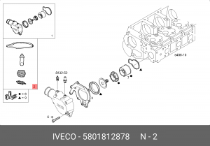 р/к термостата!\Iveco 5801812878 IVECO