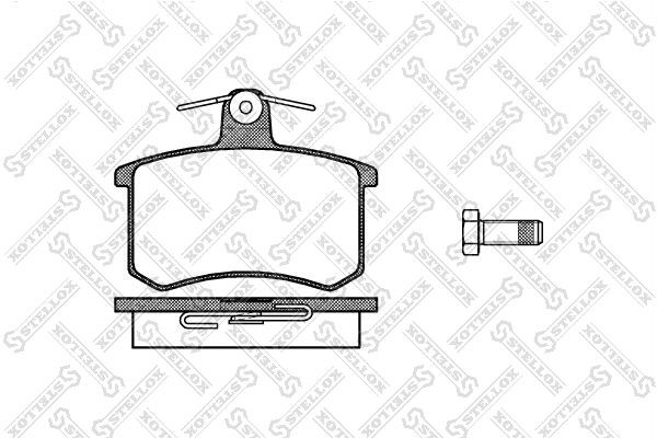 колодки диск.з.!\ BRILLIANCE M1, M2, Audi 80/100/A4/A6/A8 <00, Fiat Croma 1.6-2. 146-000-SX STELLOX