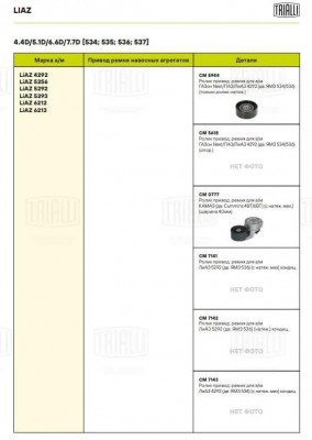 Ролик привод. ремня (с натяж. мех.) CM 0777 TRIALLI