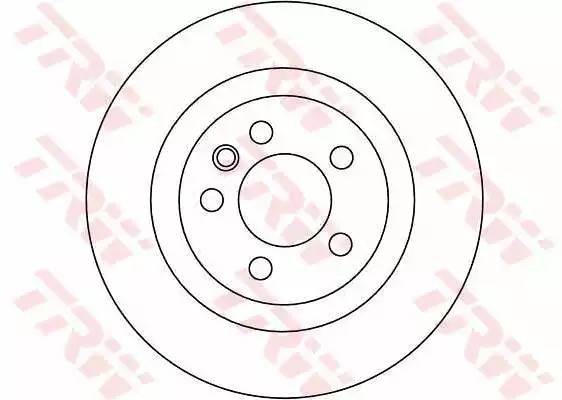 Диск тормозной передний LAND ROVER DISCOVERY III, RANGE ROVER SPORT 4.4 4x4 DF43 DF4343S TRW