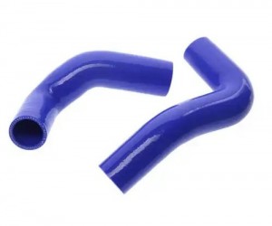 Патрубок ГАЗ-3308,3309 дв.ММЗ-245 радиатора комплект 2шт. синий силикон MEGAPOWE 13017016 MEGA POWER