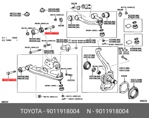 болт рычага!\ Toyota Land Cruiser 100 4.7i 98-07 90119-18004 TOYOTA
