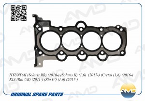 Прокладка ГБЦ HYUNDAI Solaris RB, 2010-, Solaris II, 1,6,  2017-, Creta, 1,6, 20 AMD.HBC99 AMD