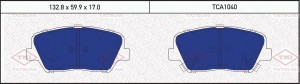 Колодки тормозные дисковые передние HYUNDAI i30/Elantra/Solaris 12-KIA Cee'd/Rio TCA1040 TATSUMI