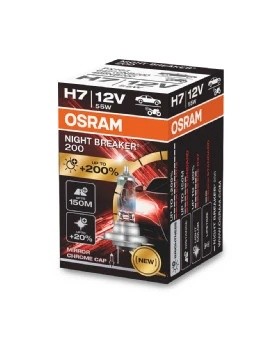 Лампа 12V H7 55W PX26d +200% 3700K Night Breaker 200 OSRAM 64210NB200 OSRAM