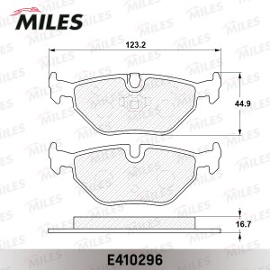 Колодки тормозные задние (без датчика) (Смесь Low-Metallic) (BMW E36/E46/Z4 E85/ E410296 MILES