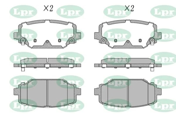 Колодки тормозные дисковые 05P1747 05P1747 LPR