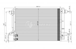 Радиатор кондиционера для а/м VW Jetta (11-) LRAC18L3 LRAC18L3 LUZAR