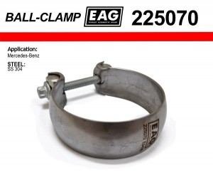 Хомут глушителя ball clamp 225070 EAG
