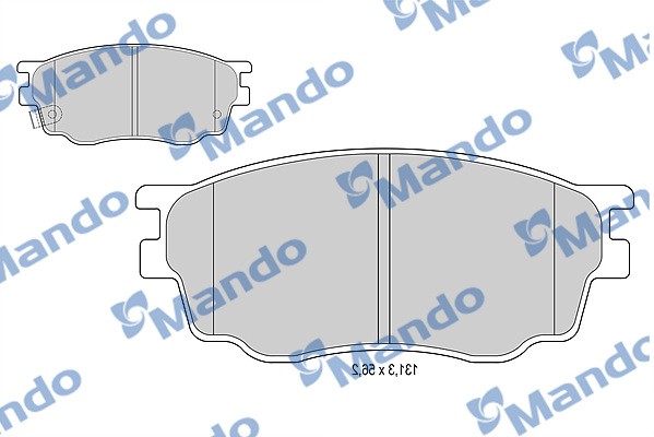 Колодки тормозные передние (без датчика) (MAZDA 6 (GG, GH) 1.8) (TRW GDB3309) MP MPA03 MANDO