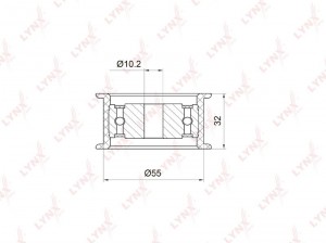 Ролик опорный ВАЗ-2112 ремня ГРМ LYNX PB-3011 LYNXAUTO