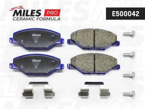 Колодки тормозные передние (Смесь CERAMIC серия PRO) VW POLO (RUS) 11-/SKODA FAB E500042 MILES