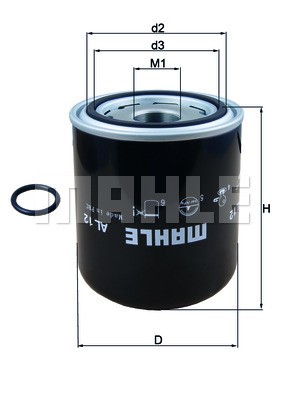 Фильтр осушителя воздуха AL12 MAHLE KNECHT