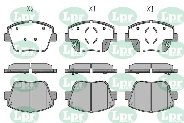 Колодки тормозные дисковые 05P1736 05P1736 LPR