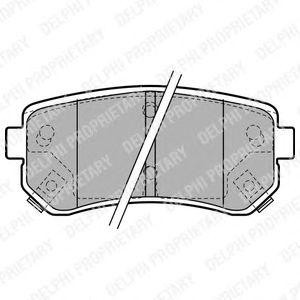 Колодки задние KIA CEE'D, HYUNDAI i30 LP1952 LP1952 DELPHI