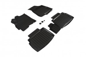 Коврик салона CHERY Tiggo 7 (16-) полиуретан черный (4 предм.) SEINTEX 94397 SEINTEX