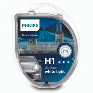 Лампа 12V H1 55W P14.5s бокс (2шт.) Diamond Vision PHILIPS 12258DVS2 PHILIPS