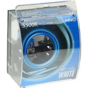 Лампа 24V H3 70W PK22s 5500К бокс (2шт.) Super White HNG 24370SW2 HNG
