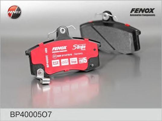 BP40005O7 колодки дисковые передние! Lada Samara 1.1-1.5i 88> BP40005O7 FENOX