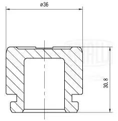 Поршень суппорта Mercedes C W203 (00-) зад. d=36мм (для диска 10мм) (RCF 032001P RCF032001P TRIALLI