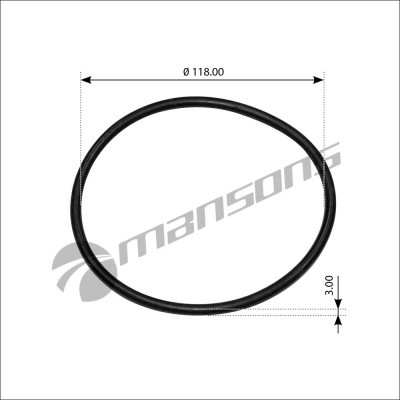 кольцо уплотнительное ступицы! DAF 200036 MANSONS