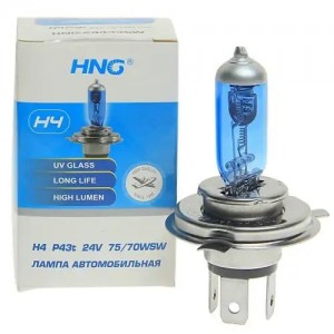 Лампа 24V H4 75/70W P43t Super White HNG 24443SW HNG
