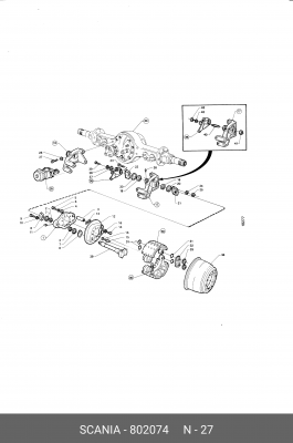 болт противоподкатного ограждения! M16x40\ SCANIA 802074 SCANIA
